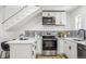 Well-equipped kitchen featuring modern appliances, stylish backsplash, and ample counter space at 20 1/2 S Sherman St, Denver, CO 80209