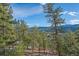 Scenic view of forest and mountains at 4125 Aspen Ln, Evergreen, CO 80439