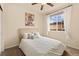 Bedroom with a bed, natural light, carpet flooring, and modern wall art at 3081 Youngheart Way, Castle Rock, CO 80109