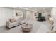 Finished basement with comfortable seating area and a modern pool table for recreation at 6448 Ingalls Ct, Arvada, CO 80003