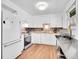 Bright kitchen with white cabinets, modern appliances, and functional countertop space at 5225 Beech St, Arvada, CO 80002