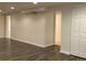 Large, versatile basement featuring recessed lighting and ample closet space at 1152 S Eaton St, Lakewood, CO 80232