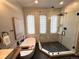 Modern bathroom featuring a floating tub and a frameless glass shower at 22148 Red Hawk Ln, Golden, CO 80401