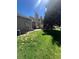Expansive grassy backyard with patio area, mature tree, and privacy fence—perfect for outdoor enjoyment at 14141 E Baltic Pl, Aurora, CO 80014