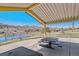 Charming picnic area with tables offering beautiful views of the surrounding landscape and community at 9508 Elk Mountain Cir, Littleton, CO 80125