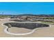 Aerial view of the community skate park, a recreational hub with various ramps and features at 9508 Elk Mountain Cir, Littleton, CO 80125
