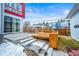 Backyard patio with deck and raised garden beds at 4390 Osage St, Denver, CO 80211