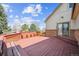 Relaxing backyard deck providing an ideal space for outdoor dining and enjoying the serene surroundings at 10622 Van Gordon Way, Broomfield, CO 80021