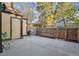 Private fenced backyard with a concrete patio, perfect for outdoor gatherings and relaxation at 18508 E Whitaker Cir # D, Aurora, CO 80015
