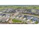 Aerial view of a well-planned residential community, highlighting streetscapes, parks, and housing at 18014 Tree Sparrow Ave, Parker, CO 80134