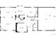 Floor plan for main level with living room, kitchen, dining area and garage at 6400 N Windfield Ave, Parker, CO 80134