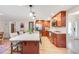 Kitchen with stainless steel appliances, island, and lots of countertop space at 6261 S Adams Dr, Centennial, CO 80121