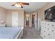 Bright bedroom with view of ensuite bathroom at 3780 S Quemoy Way, Aurora, CO 80018