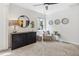 Bright bedroom with neutral color palette, decorative accents, and plush carpeting at 3064 S Grape Way, Denver, CO 80222