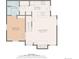 Layout featuring an open-plan living area with a spacious kitchen, living room, bedroom, and bathroom at 14110 E Dickinson Dr # A, Aurora, CO 80014
