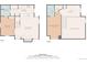 Two-story floor plan featuring an open-plan living area, primary bedroom with walk-in closet, and a loft at 14110 E Dickinson Dr # A, Aurora, CO 80014