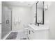 Basement bathroom with a shower, vanity, and modern fixtures at 8263 Merryvale Trl, Parker, CO 80138