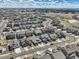 Aerial view of community with a variety of homes and landscaping at 8803 S Winnipeg Ct, Aurora, CO 80016