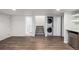 Spacious finished basement area with a convenient laundry area and neutral color scheme at 2550 Xanthia Ct, Denver, CO 80238