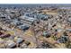 Wide aerial view of a neighborhood, showcasing varied architecture, and street layout at 2001 Grove St, Denver, CO 80211