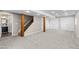 A finished basement offering stairs, an attached bathroom, and two closets for ample storage at 15963 Rock Crystal Dr, Parker, CO 80134