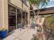 Charming patio with comfortable seating, lush greenery, and a tranquil garden setting at 800 N Pearl St # 709, Denver, CO 80203