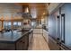 Modern kitchen with stainless steel appliances and mountain views at 10658 Tallberg Ln, Conifer, CO 80433