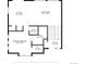 A detailed floor plan of the first floor, highlighting the kitchen, living room, primary bedroom, and bathrooms at 18143 E 104Th Way, Commerce City, CO 80022