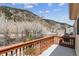 This outdoor deck is the perfect place to grill some food and enjoy the scenery at 1795 Mountain Creek Dr, Georgetown, CO 80444