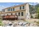 Exterior view of home with private deck and outdoor mountain views at 1795 Mountain Creek Dr, Georgetown, CO 80444