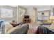 Comfortable living room featuring cozy seating, a TV console, and neutral tones at 1795 Mountain Creek Dr, Georgetown, CO 80444