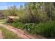 Outbuilding surrounded by lush trees and natural foliage on an expansive property, perfect for nature enthusiasts at 245 N County Highway 67, Sedalia, CO 80135