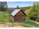 Quaint wooden shed with a metal roof surrounded by a grassy yard at 245 N County Highway 67, Sedalia, CO 80135