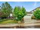 Attractive single Gathering home featuring lush landscaping, mature trees, and a well-maintained front yard at 3534 Starry Night Loop, Castle Rock, CO 80109