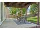 A beautiful covered patio offers an inviting outdoor dining area at 6142 Gorham St, Frederick, CO 80530