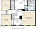Second floor plan featuring a primary bedroom, walk-in closet, bedrooms, bathrooms and office at 9954 Heywood St, Highlands Ranch, CO 80130
