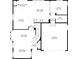Floor plan layout showcasing main floor of the home featuring kitchen and living spaces at 17298 E Lake Pl, Aurora, CO 80016
