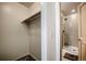 Bathroom with a walk-in shower, offering both convenience and style, located adjacent to the closet at 532 Kimmes Ln, Breckenridge, CO 80424