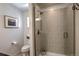 Bathroom featuring modern shower and toilet, offers clean lines and contemporary design for a refreshed space at 532 Kimmes Ln, Breckenridge, CO 80424