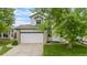 Charming two-story home featuring a spacious two car garage and manicured front lawn at 8544 S Upham Way, Littleton, CO 80128