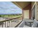 Spacious balcony with table seating and stunning mountain views at 10872 W Evans Ave # 3D, Lakewood, CO 80227