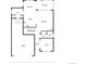 Detailed first floor plan showing layout of the kitchen, living room, office, and garage at 87 Green Fee Cir, Castle Pines, CO 80108