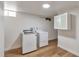 Efficient laundry room with modern appliances and plenty of storage and counter space at 2598 Teller St, Lakewood, CO 80214