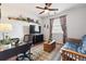 Charming bedroom with futon, work station, unique decor and natural light at 24714 E Quarto Pl, Aurora, CO 80016