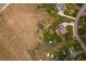 Aerial view of the home with a large lot featuring a well-maintained yard and long driveway at 5861 E Valley Hi Dr, Parker, CO 80138