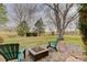 A cozy backyard with a fire pit and comfortable seating at 4133 Niblick Dr, Longmont, CO 80503