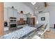 Kitchen with granite countertops, stainless steel appliances, and bar seating at 4133 Niblick Dr, Longmont, CO 80503