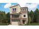 Charming two-story home with stone accents, a front balcony, and an attached two-car garage at 9135 White Ridge Rd, Englewood, CO 80112