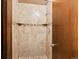 Walk-in shower stall with updated tile and brushed nickel hardware at 2800 Kalmia Ave # A310, Boulder, CO 80301