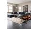 Bright living room with a comfortable sectional sofa and stylish furniture at 1214 S Fillmore St, Denver, CO 80210